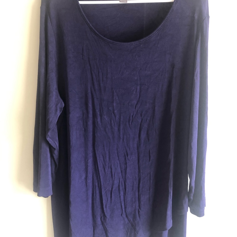 Purple flows blouse